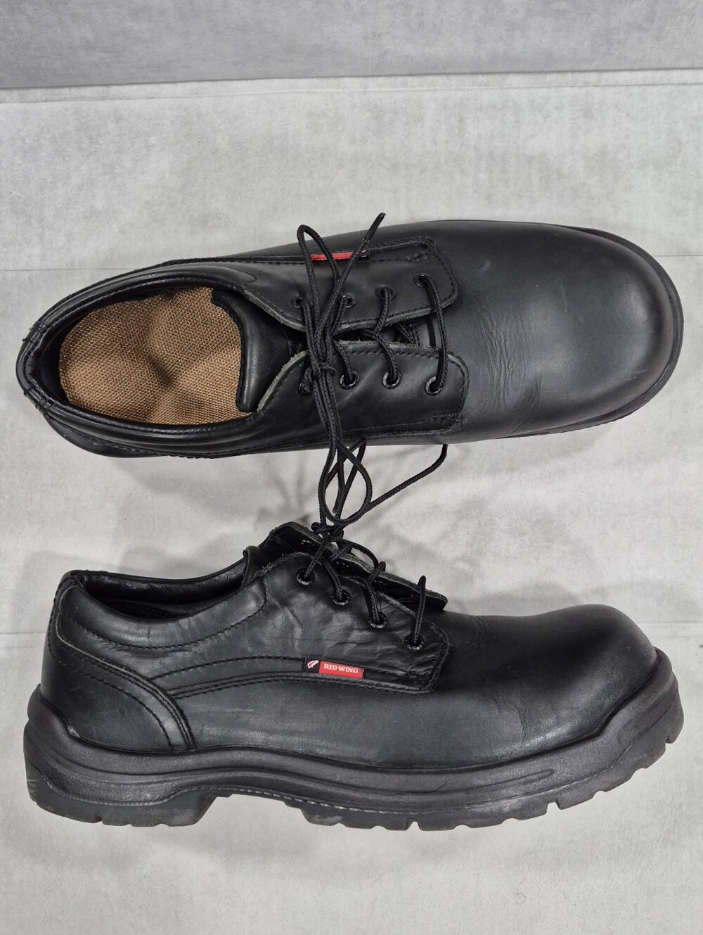 Red Wing King Toe 133 Oxford Work Shoes men's 14D black leather oil resistant